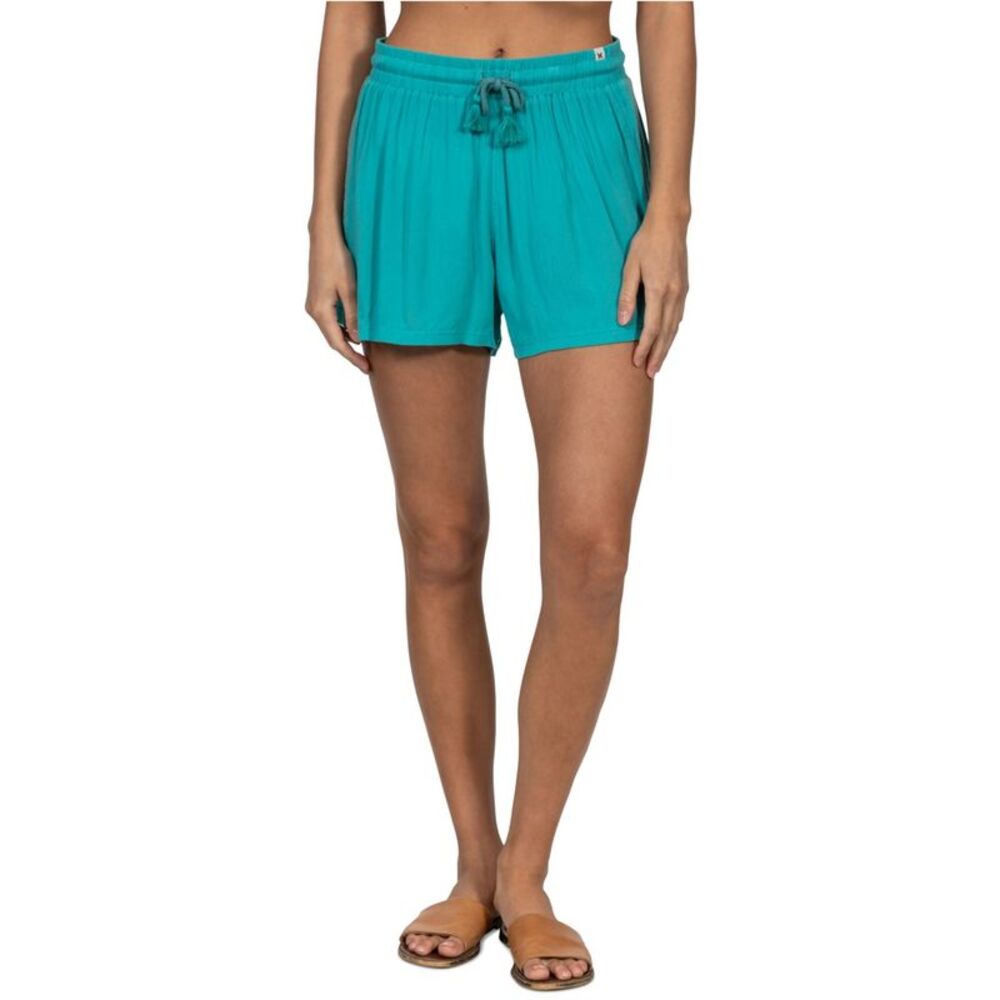 Hurley Womens Lana Crochet Casual Walking Shorts, Green, L, Dm